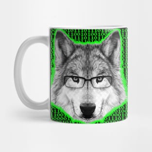 HACKER WOLF IS AWARE WOLF Mug